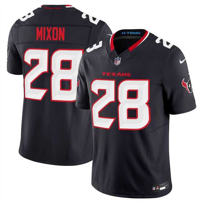 Men & Women & Youth Houston Texans #28 Joe Mixon Navy 2024 Vapor F.U.S.E. Limited Stitched Jersey->houston texans->NFL Jersey